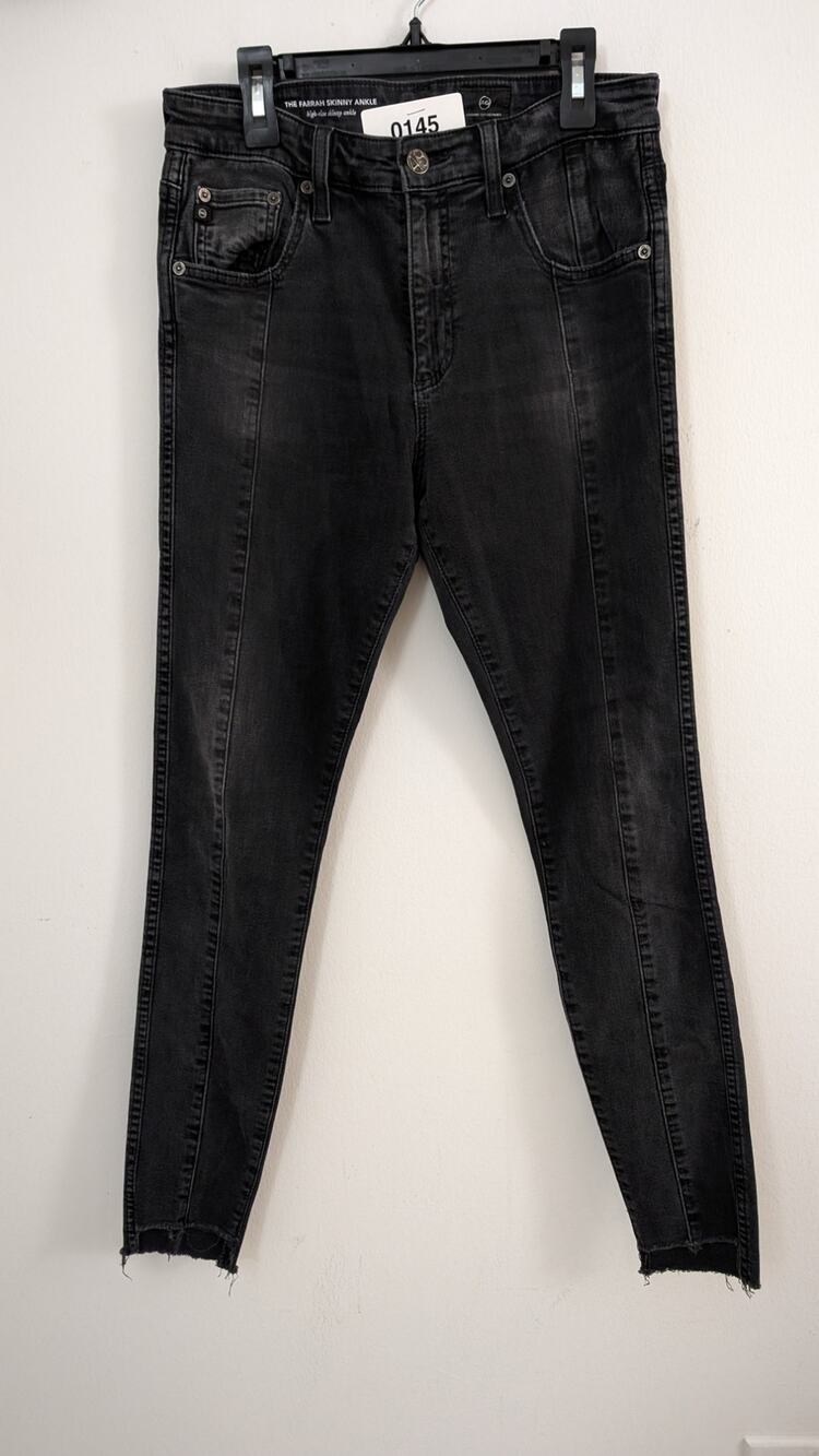 ag adriano goldschmied vintage the farrah high rise skinny ankle jeans